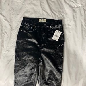 Free People Liquid Black Pants